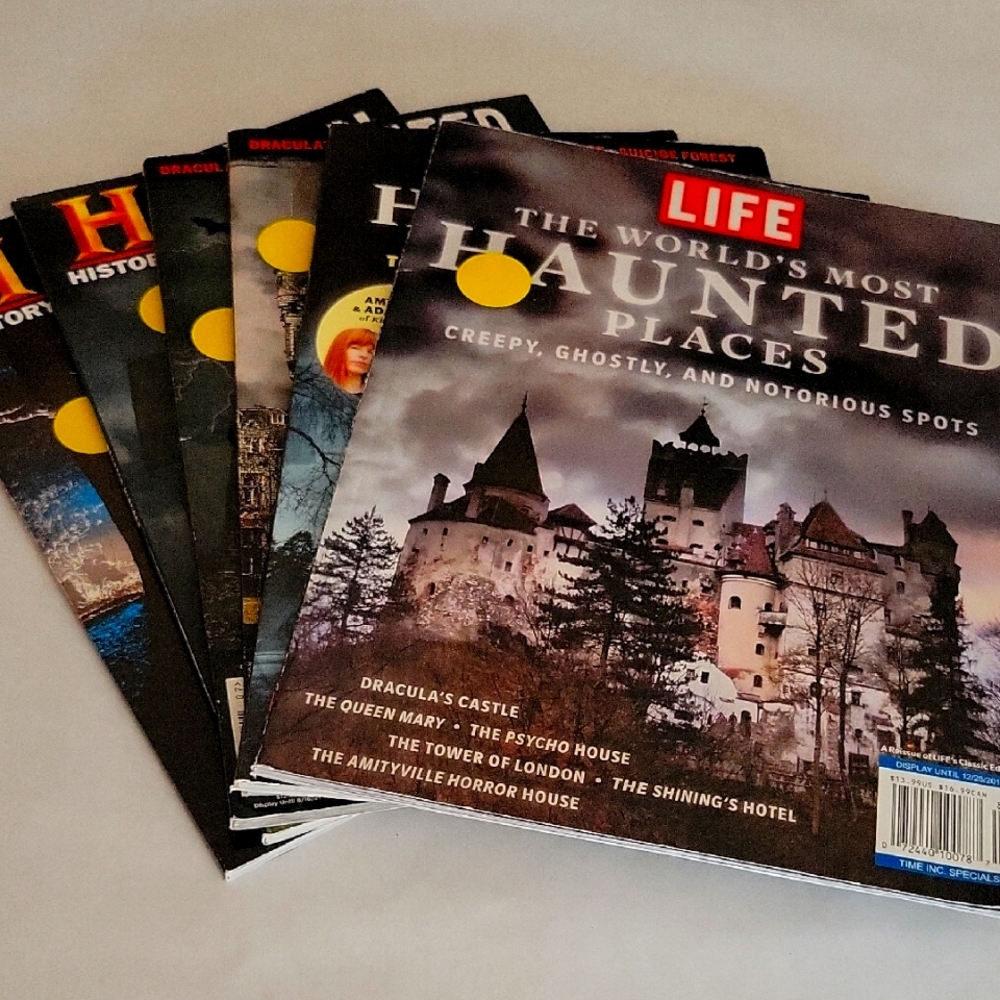 Haunted & Scariest Places, Ghost Hunting, Paranormal - Lot Of (6) Magazines